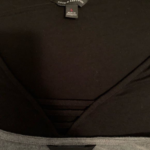 2 EUC Rock&Republic Strappy cold shoulder tops SzL - Picture 3 of 3